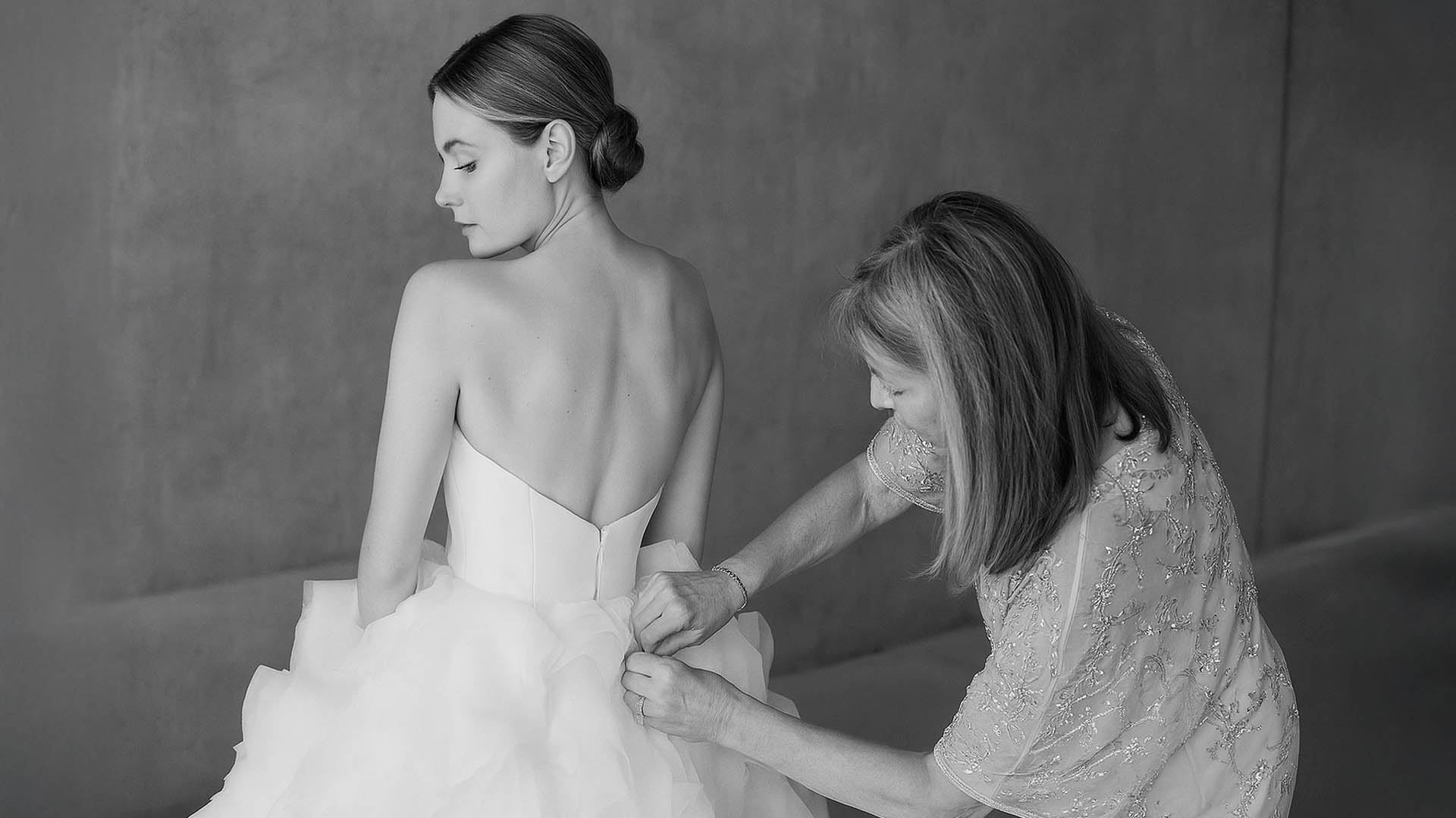 Bride getting ready moments