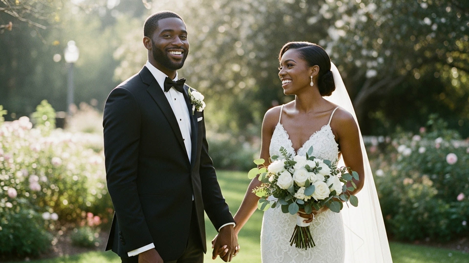 Romantic couple portrait