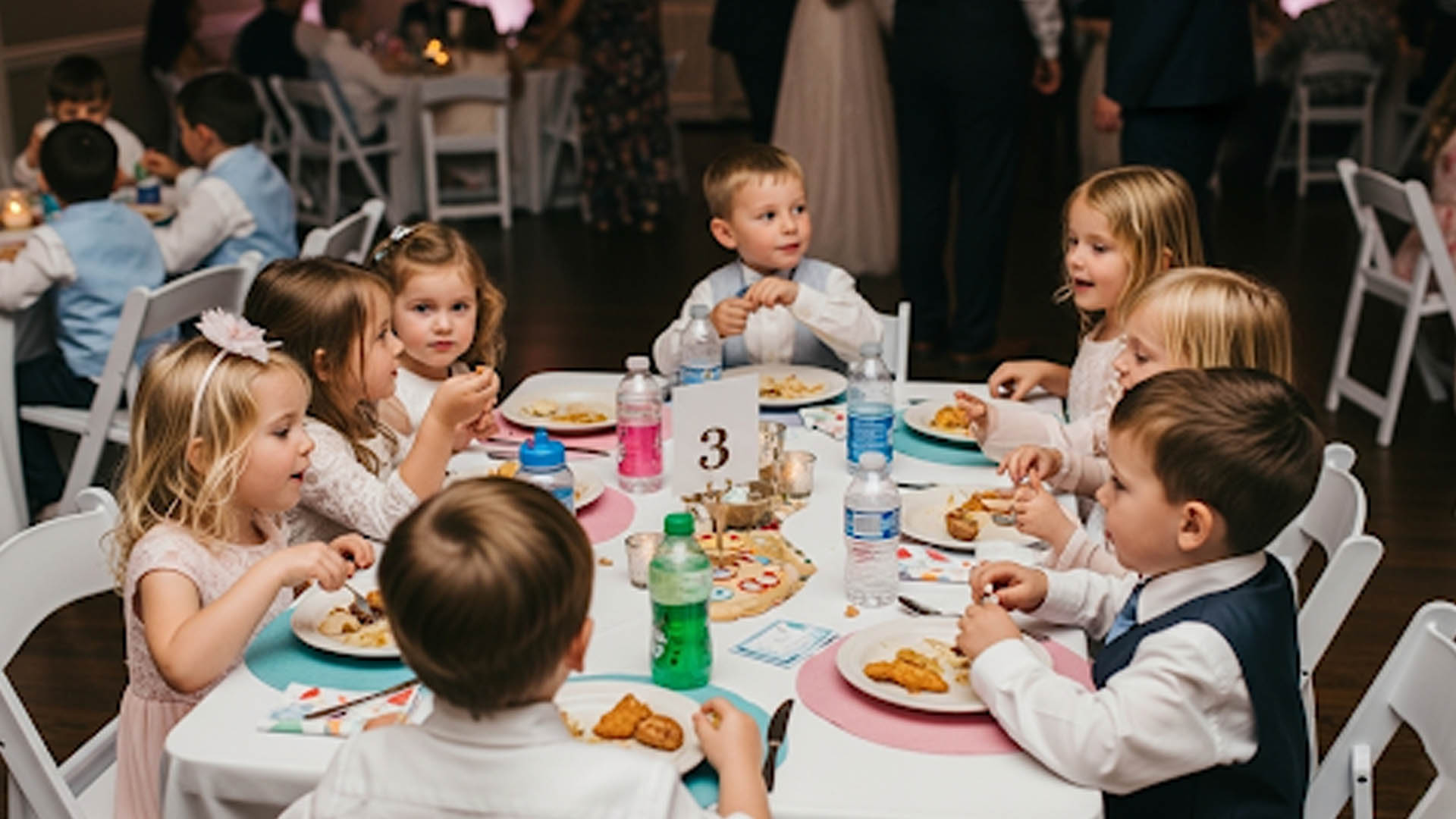 Kids enjoying the wedding celebration